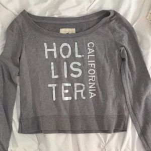 Comfy hollister gray sweatshirt